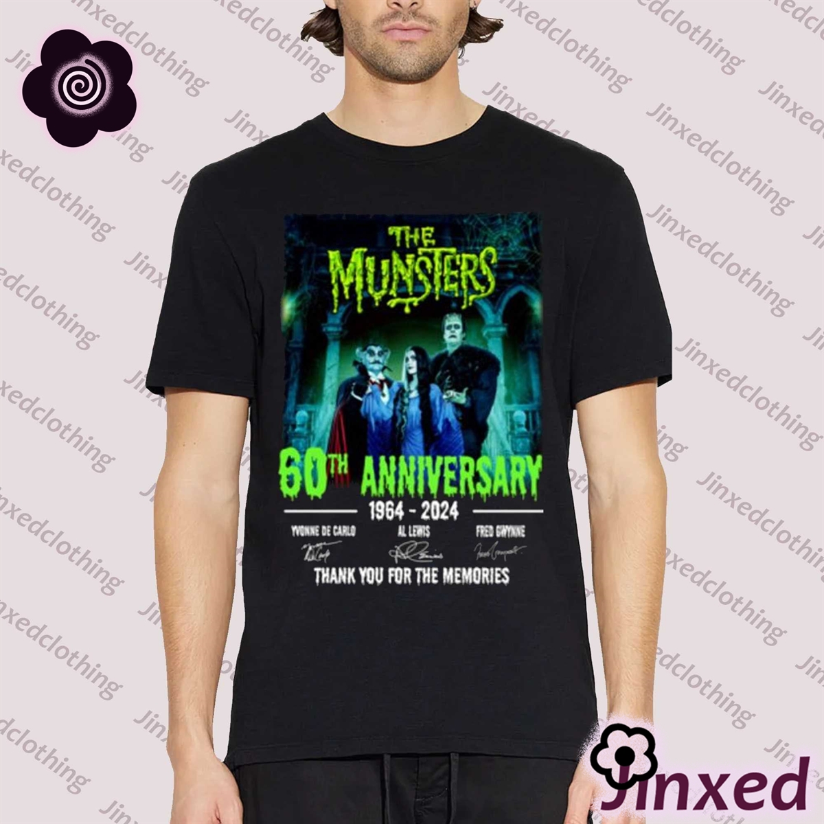 The Munsters 60th Anniversary 1964-2024 Thank You For The Memories Unisex T-shirt 